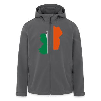 Irland - Recycelte Männer Softshell-Jacke von Stanley/Stella - Anthrazit - Vorne - AI Model Male 185 light (185cm)
