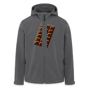 chocolate - Recycelte Männer Softshell-Jacke von Stanley/Stella - Anthrazit - Vorne - AI Model Male 185 light (185cm)