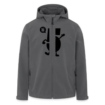 high 5 - Recycelte Männer Softshell-Jacke von Stanley/Stella - Anthrazit - Vorne - AI Model Male 185 light (185cm)