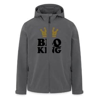 BBQ King - Recycelte Männer Softshell-Jacke von Stanley/Stella - Anthrazit - Vorne - AI Model Male 185 light (185cm)
