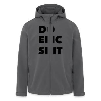 DO EPIC SHIT - Recycelte Männer Softshell-Jacke von Stanley/Stella - Anthrazit - Vorne - AI Model Male 185 light (185cm)