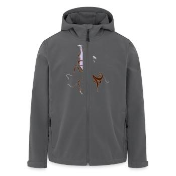 Tanz in die Freiheit - Recycelte Männer Softshell-Jacke von Stanley/Stella - Anthrazit - Vorne - AI Model Male 185 light (185cm)