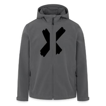 Kreuz - Recycelte Männer Softshell-Jacke von Stanley/Stella - Anthrazit - Vorne - AI Model Male 185 light (185cm)