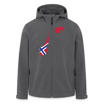 Norwegen - Recycelte Männer Softshell-Jacke von Stanley/Stella - Anthrazit - Vorne - AI Model Male 185 light (185cm)