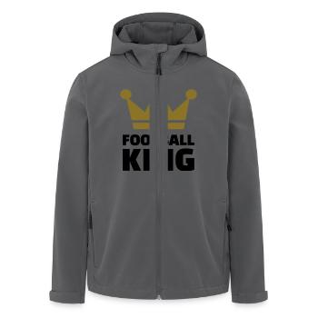 Football King - Recycelte Männer Softshell-Jacke von Stanley/Stella - Anthrazit - Vorne - AI Model Male 185 light (185cm)