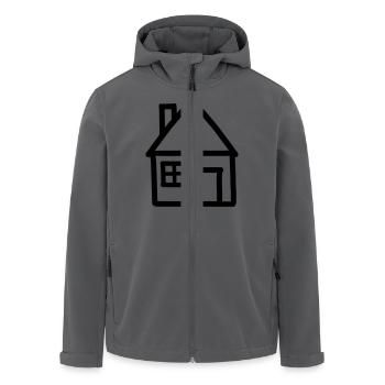 Haus - Recycelte Männer Softshell-Jacke von Stanley/Stella - Anthrazit - Vorne - AI Model Male 185 light (185cm)