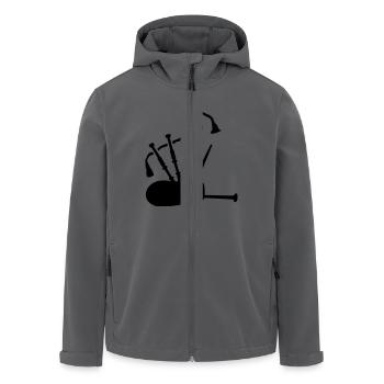 Dudelsack - Recycelte Männer Softshell-Jacke von Stanley/Stella - Anthrazit - Vorne - AI Model Male 185 light (185cm)