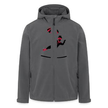 Zirkus - Recycelte Männer Softshell-Jacke von Stanley/Stella - Anthrazit - Vorne - AI Model Male 185 light (185cm)