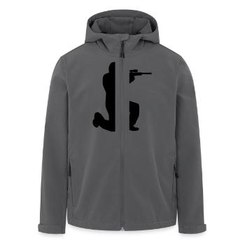 Airsoft - Recycelte Männer Softshell-Jacke von Stanley/Stella - Anthrazit - Vorne - AI Model Male 185 light (185cm)