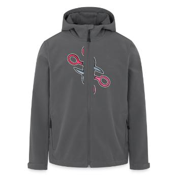 scheren - Recycelte Männer Softshell-Jacke von Stanley/Stella - Anthrazit - Vorne - AI Model Male 185 light (185cm)