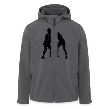 Ringen - Recycelte Männer Softshell-Jacke von Stanley/Stella - Anthrazit - Vorne - AI Model Male 185 light (185cm)