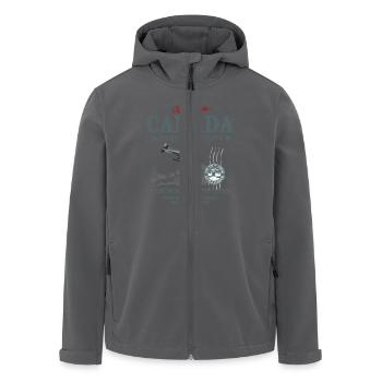 Canada - Aircraft - Recycelte Männer Softshell-Jacke von Stanley/Stella - Anthrazit - Vorne - AI Model Male 185 light (185cm)