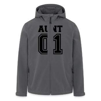 Tante - Recycelte Männer Softshell-Jacke von Stanley/Stella - Anthrazit - Vorne - AI Model Male 185 light (185cm)