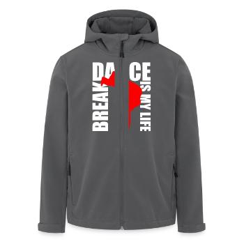 break dance is my life - Recycelte Männer Softshell-Jacke von Stanley/Stella - Anthrazit - Vorne - AI Model Male 185 light (185cm)