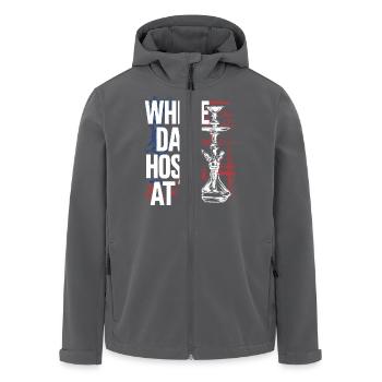 Lustiger Shisha-Look für Fans - Recycelte Männer Softshell-Jacke von Stanley/Stella - Anthrazit - Vorne - AI Model Male 185 light (185cm)