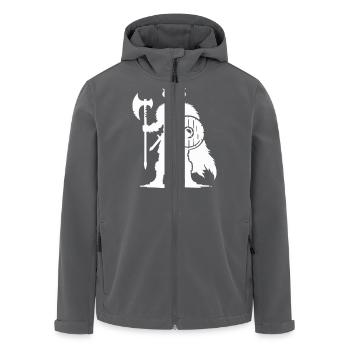 wikinger warrior - Recycelte Männer Softshell-Jacke von Stanley/Stella - Anthrazit - Vorne - AI Model Male 185 light (185cm)