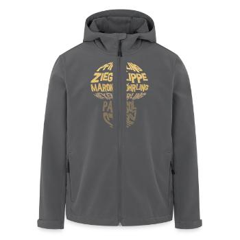 mushroom - Recycelte Männer Softshell-Jacke von Stanley/Stella - Anthrazit - Vorne - AI Model Male 185 light (185cm)