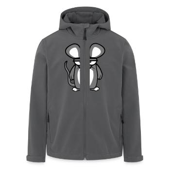 Maus Guckt Böse Wütend Frustriert Sauer Aggressiv - Recycelte Männer Softshell-Jacke von Stanley/Stella - Anthrazit - Vorne - AI Model Male 185 light (185cm)