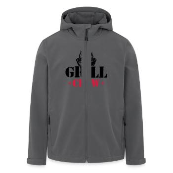 Grill Crew Grillen - Recycelte Männer Softshell-Jacke von Stanley/Stella - Anthrazit - Vorne - AI Model Male 185 light (185cm)
