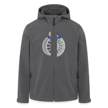 Baby - Recycelte Männer Softshell-Jacke von Stanley/Stella - Anthrazit - Vorne - AI Model Male 185 light (185cm)
