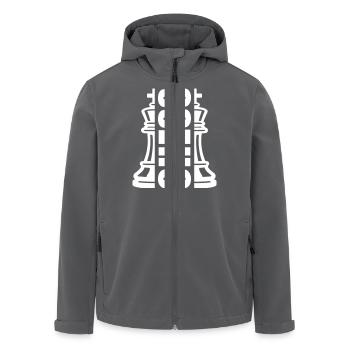 Schach König Verein - Recycelte Männer Softshell-Jacke von Stanley/Stella - Anthrazit - Vorne - AI Model Male 185 light (185cm)