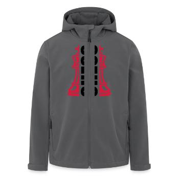 Schach König Verein - Recycelte Männer Softshell-Jacke von Stanley/Stella - Anthrazit - Vorne - AI Model Male 185 light (185cm)