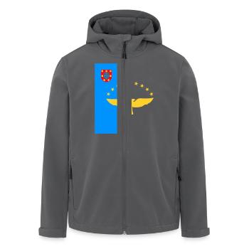 Azoren - Recycelte Männer Softshell-Jacke von Stanley/Stella - Anthrazit - Vorne - AI Model Male 185 light (185cm)