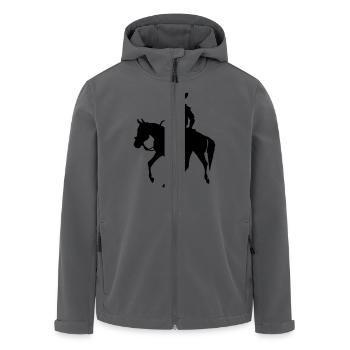 Cowboy - Recycelte Männer Softshell-Jacke von Stanley/Stella - Anthrazit - Vorne - AI Model Male 185 light (185cm)