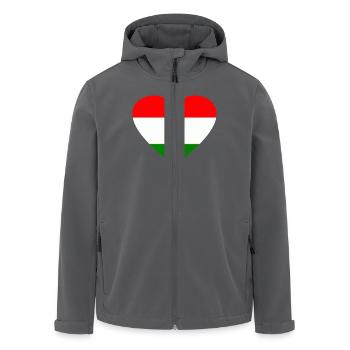 Ungarn - Recycelte Männer Softshell-Jacke von Stanley/Stella - Anthrazit - Vorne - AI Model Male 185 light (185cm)