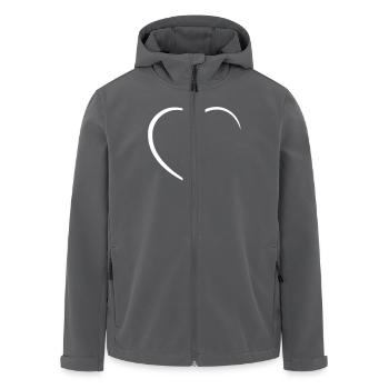 Herz // Liebe // Valentinstag // Geburtstag - Recycelte Männer Softshell-Jacke von Stanley/Stella - Anthrazit - Vorne - AI Model Male 185 light (185cm)