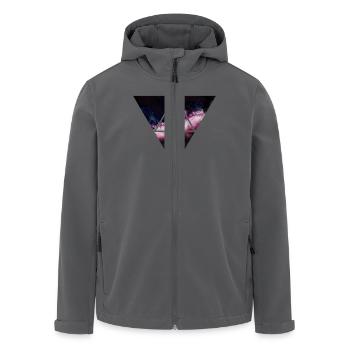 Dreieck Galaxy - Recycelte Männer Softshell-Jacke von Stanley/Stella - Anthrazit - Vorne - AI Model Male 185 light (185cm)
