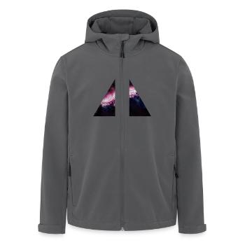 Dreieck Galaxy - Recycelte Männer Softshell-Jacke von Stanley/Stella - Anthrazit - Vorne - AI Model Male 185 light (185cm)