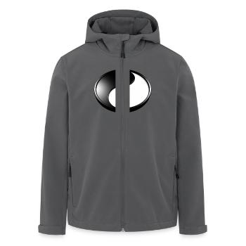Yin Yang 3D - Recycelte Männer Softshell-Jacke von Stanley/Stella - Anthrazit - Vorne - AI Model Male 185 light (185cm)