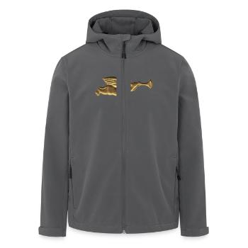 Engel - Recycelte Männer Softshell-Jacke von Stanley/Stella - Anthrazit - Vorne - AI Model Male 185 light (185cm)