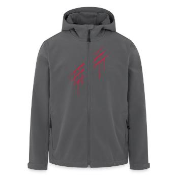 gore Krallenspuren - Recycelte Männer Softshell-Jacke von Stanley/Stella - Anthrazit - Vorne - AI Model Male 185 light (185cm)