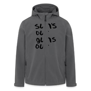 Suns out guns out - Recycelte Männer Softshell-Jacke von Stanley/Stella - Anthrazit - Vorne - AI Model Male 185 light (185cm)