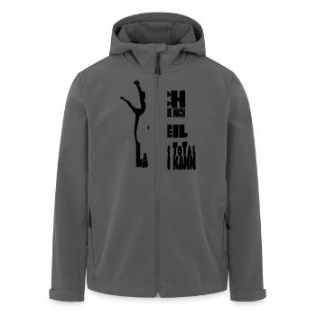 ICH KANN LACHE - Recycelte Männer Softshell-Jacke von Stanley/Stella - Anthrazit - Vorne - AI Model Male 185 light (185cm)