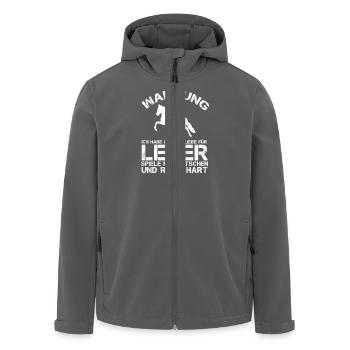 Leder, Peitschen, Reite Hart - Recycelte Männer Softshell-Jacke von Stanley/Stella - Anthrazit - Vorne - AI Model Male 185 light (185cm)