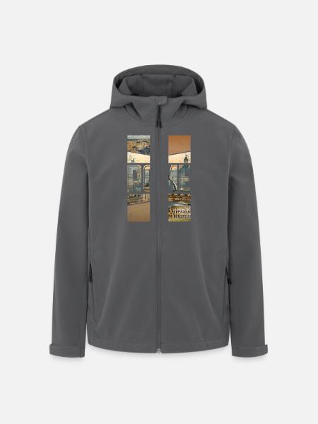 Rome Roma Rom Stadt Design als Souvenir - Recycelte Männer Softshell-Jacke von Stanley/Stella - Anthrazit