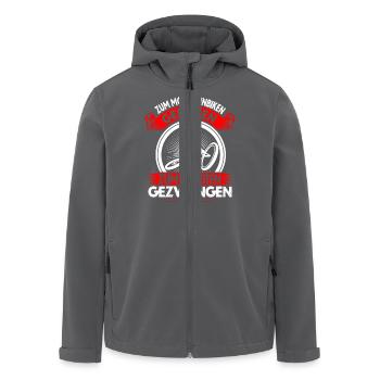 MTB - Recycelte Männer Softshell-Jacke von Stanley/Stella - Anthrazit - Vorne - AI Model Male 185 light (185cm)