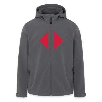 Karo - Karte - Recycelte Männer Softshell-Jacke von Stanley/Stella - Anthrazit - Vorne - AI Model Male 185 light (185cm)