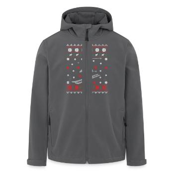 Skifahren - Ugly Christmas - Recycelte Männer Softshell-Jacke von Stanley/Stella - Anthrazit - Vorne - AI Model Male 185 light (185cm)