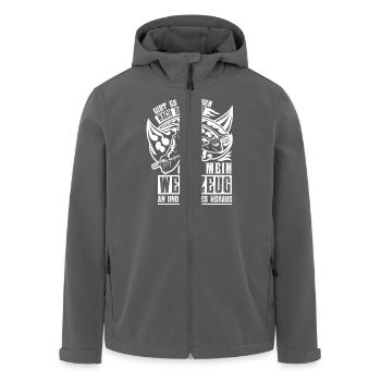 Leben nach Tod Werkzeug - Recycelte Männer Softshell-Jacke von Stanley/Stella - Anthrazit - Vorne - AI Model Male 185 light (185cm)
