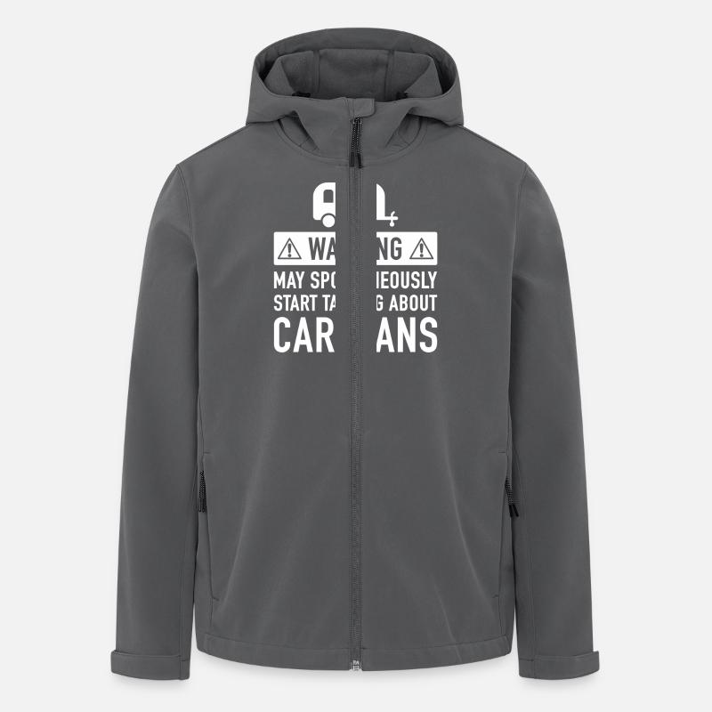 Funny Caravan Gift Idea - Men’s Recycled Softshell Jacket by Stanley/Stella - anthracite