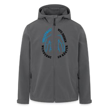 Volleyball wunderschön Mann MP - Recycelte Männer Softshell-Jacke von Stanley/Stella - Anthrazit - Vorne - AI Model Male 185 light (185cm)