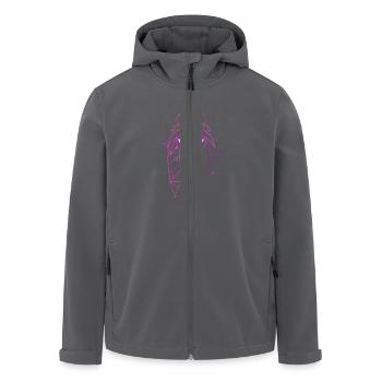 Einhorn Pink Modern - Recycelte Männer Softshell-Jacke von Stanley/Stella - Anthrazit - Vorne - AI Model Male 185 light (185cm)