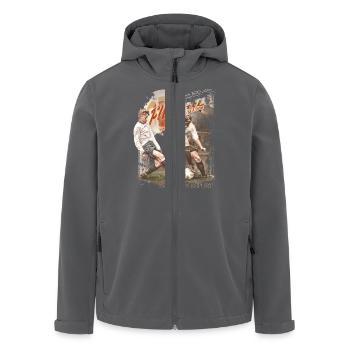 fußball sonne vintage jungs jungen boy must have - Recycelte Männer Softshell-Jacke von Stanley/Stella - Anthrazit - Vorne - AI Model Male 185 light (185cm)