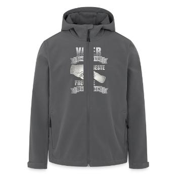 Vater und Tochter - Beste Freunde - DE - Recycelte Männer Softshell-Jacke von Stanley/Stella - Anthrazit - Vorne - AI Model Male 185 light (185cm)