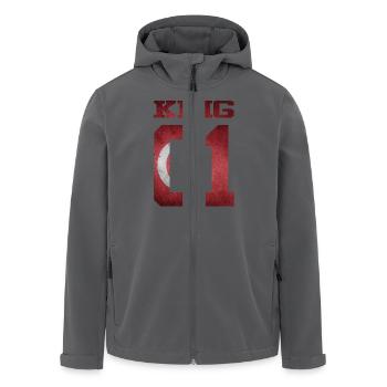 king 01 Türkei Türkye Kardes Kiz - Recycelte Männer Softshell-Jacke von Stanley/Stella - Anthrazit - Vorne - AI Model Male 185 light (185cm)