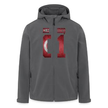 Kiz Kardes Schwester 01 Türkei Türkye Kardes Kiz - Recycelte Männer Softshell-Jacke von Stanley/Stella - Anthrazit - Vorne - AI Model Male 185 light (185cm)